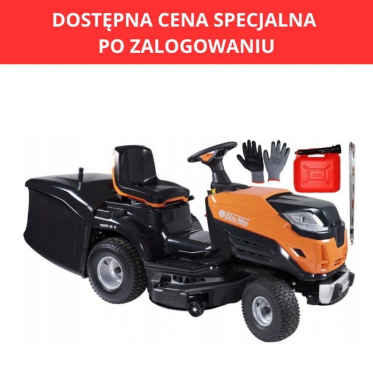 Oleo-mac om102r/16k traktorek kosiarka ogrodowy kosz 300l mielenie