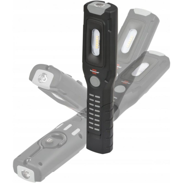 Brennenstuhl latarka lampa robocza led  lampa warsztatowa 2 haki magnes li-ion usb