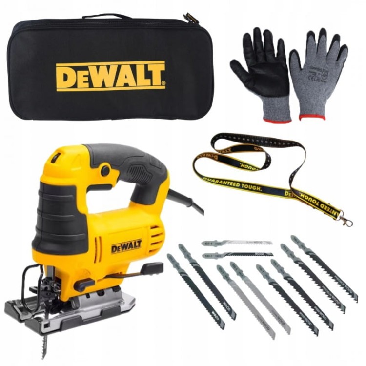 Dewalt  DWE349 Wyrzynarka  Do Drewna Elektryczna  650W TYP T  6 Biegów Z Torbą I Brzeszczotami