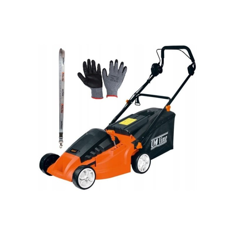 OM Line E1600 Kosiarka Elektryczna 38cm z koszem