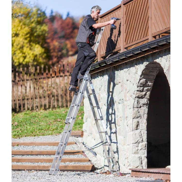 Krause 30375 drabina wielofunkcyjna codrda ze szczeblami 3x7 max 5,1m 150kg