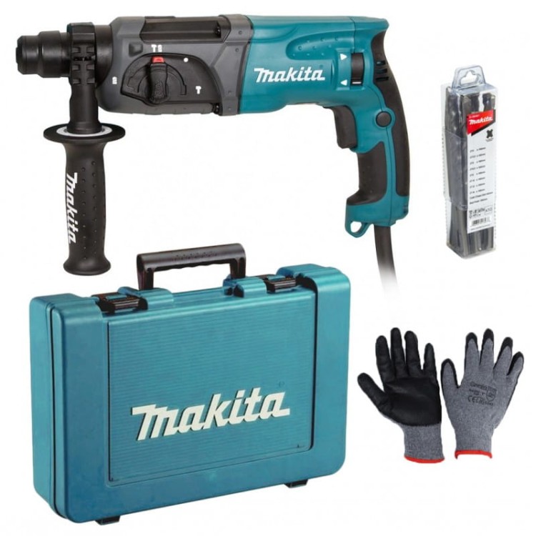 Makita HR2470X16 młotowiertarka z wiertłami