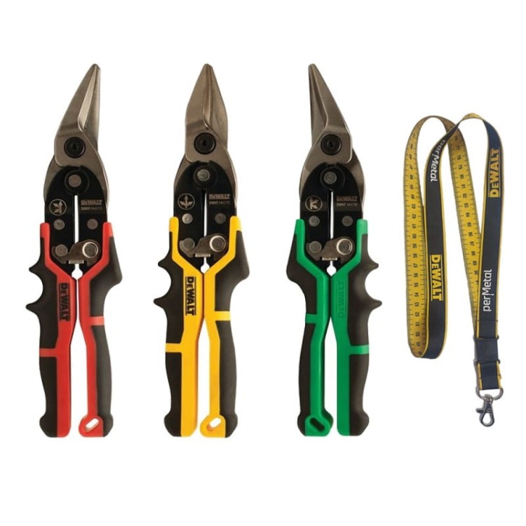 DeWalt DWHT14676-0 zestaw 3 szt. ręcznych nożyc do cięcia blachy