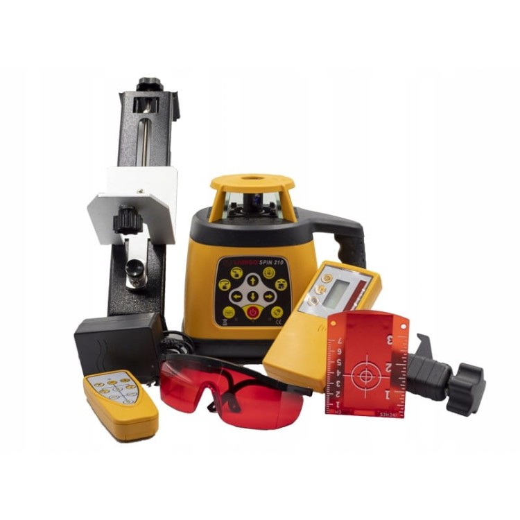 Niwelator Laserowy Laser Rotacyjny Lamigo Spin 210  Zestaw + Statyw Łata