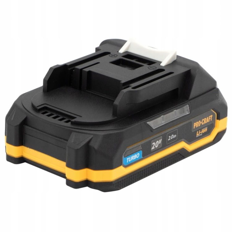 Procraft Pbc Set-1 Zestaw 2 Akumulatory 20v 2ah + Ładowarka Li-ion