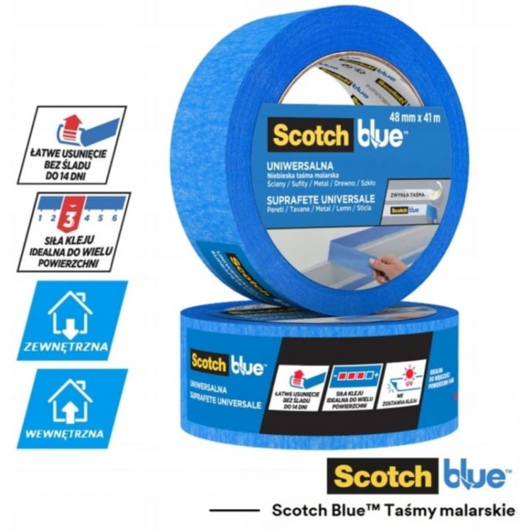 Scotchblue Taśma Malarska Uniwersalna 48mmx 41m
