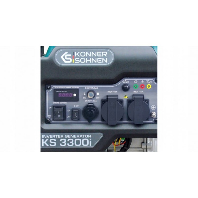 K&amp;s ks-3300i agregat prądotwórczy generator prądu inwerterowy 230v 3,3/3kw