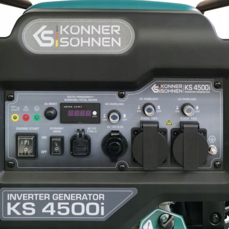 Könner &amp; Söhnen Agregat Prądotwórczy Przenośny Jednofazowy 4500w Benzyna