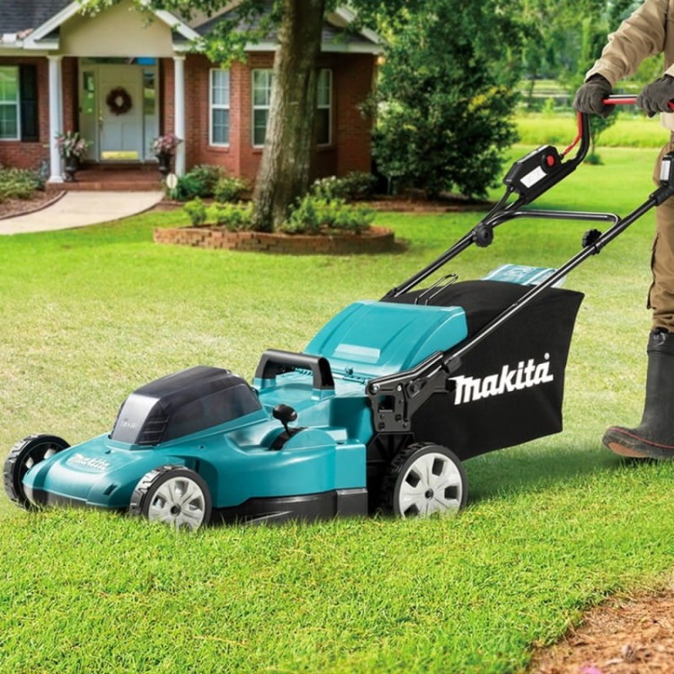 Makita dlm538ct2 kosiarka akumulatorowa 53cm mulczowanie 2x18v 70l