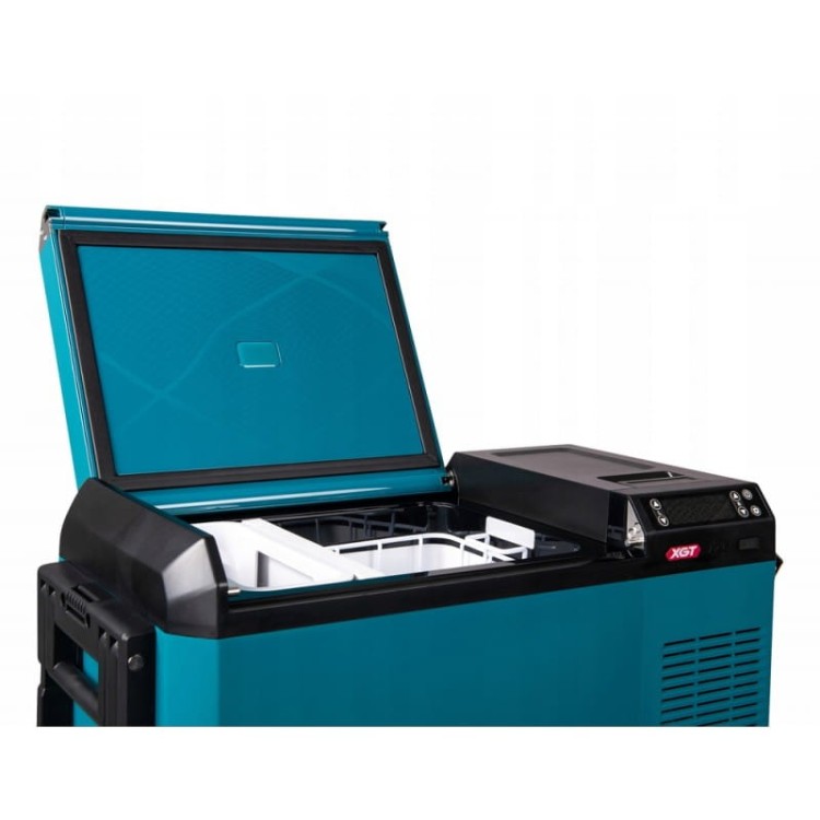 Makita CW004G przenośna lodówka 29 l z otwartą pokryw