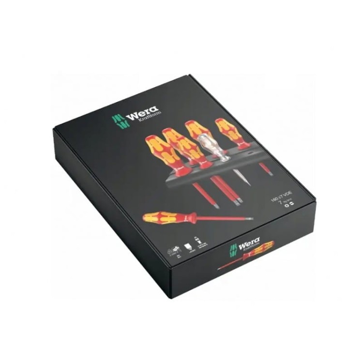 Wera 160 I/7 Vde Rack Zestaw Wkrętaków Kraftform Plus Izolowanych 7szt