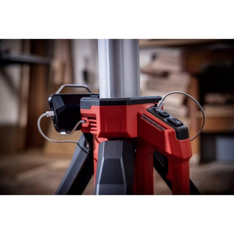 Flex akumulatorowy reflektor budowlany na statywie lampa led tl 4000 z przewodem zasilającym