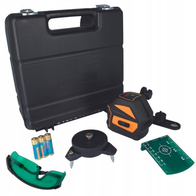 Laser Krzyżowy Laser Liniowy Zielona Wiązka Z Walizką Samopozimujący Lamigo Cross 2G