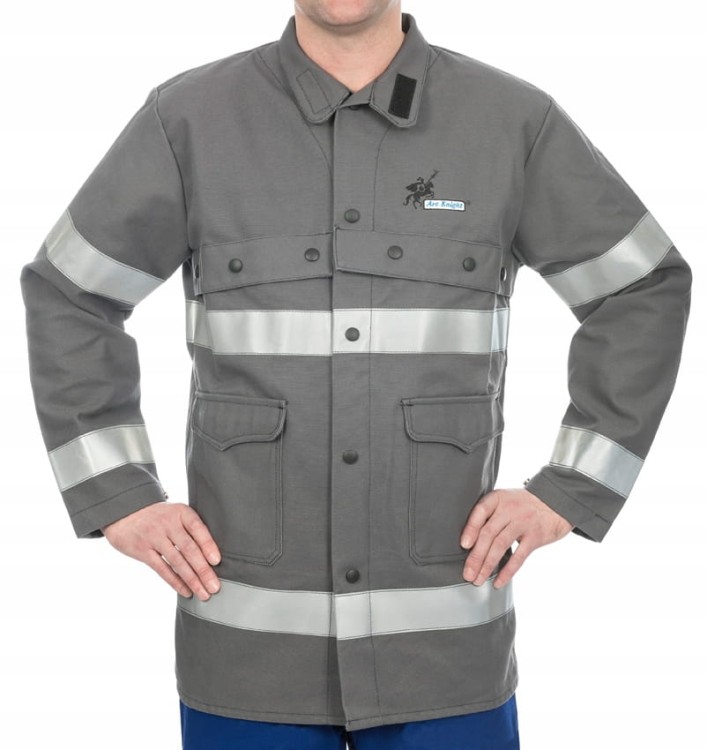 Weldas 38-4335 M Kurtka Spawalnicza Odblaski widok z przodu