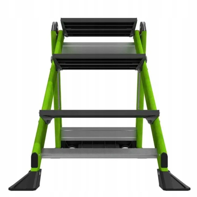 Little Giant Jumbo Step Pro Fiberglas Składany Podest Drabina 3 Stopnie