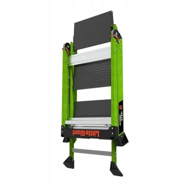 Little Giant Jumbo Step Pro Fiberglas Składany Podest Drabina 3 Stopnie