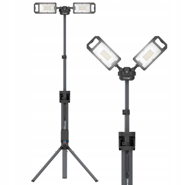Scangrip Tower 8 Connect Lampa Budowlana 8000 Lm Akumulatorowa Ze Statywem