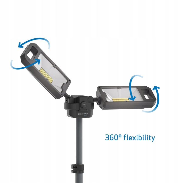 Scangrip Tower 8 Connect Lampa Budowlana 8000 Lm Akumulatorowa Ze Statywem