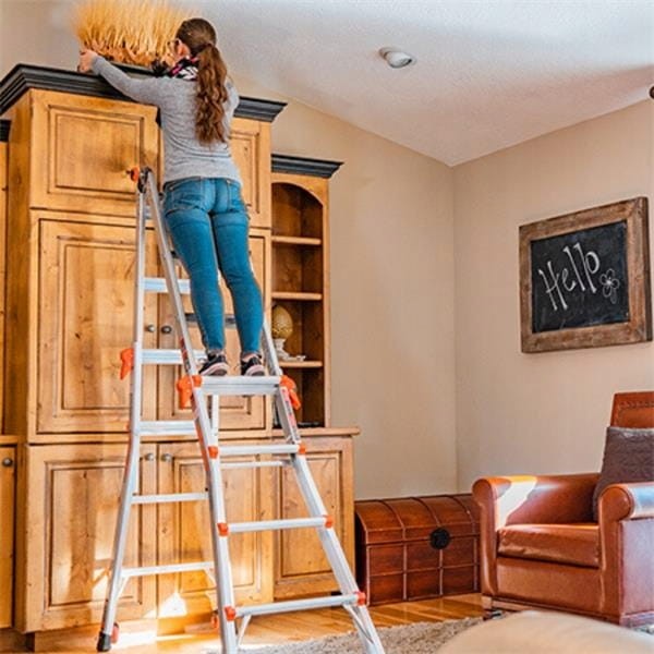 Little Giant Velocity M13 Drabina Wielofunkcyjna 4x3 150kg USA w użyciu