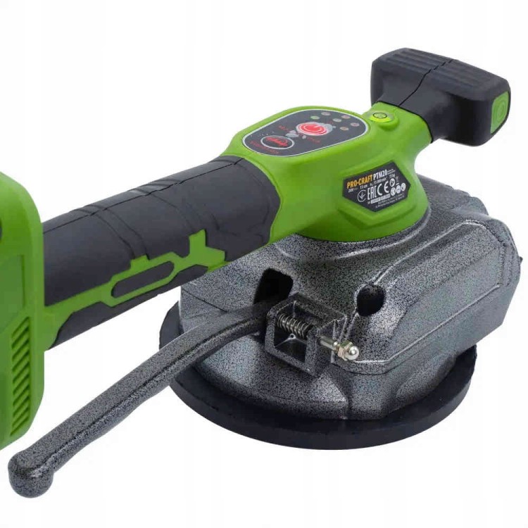 Procraft ptm20-1b-c przyssawka wibracyjna do płytek 20v 75kg
