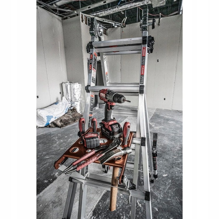 Little Giant Platform Pro Podwieszany Podest Roboczy Do Drabin 150kg użycie