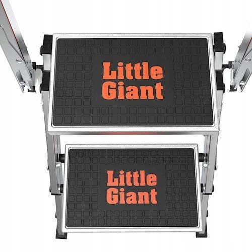 Little Giant Safety Step Schodki Alumiowe 4 Stopnie Drabina Z USA - zbliżenie stopnie