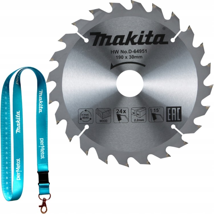 Makita D-64951 Tarcza Tnąca Standard T.c.t, 190x30, 24z, Drewno