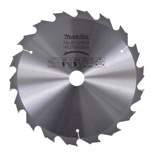 Makita B-12859 Tarcza Do Drewna Standard T.c.t 270x30mm 18z tarcza