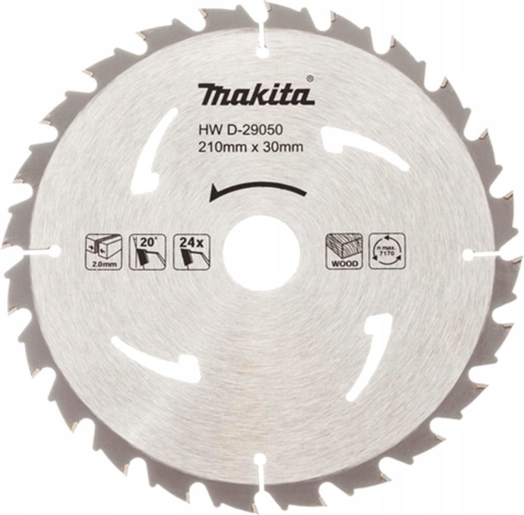 Makita D-29050 Tarcza Do Drewna Standard T.c.t 210x30mm 24z
