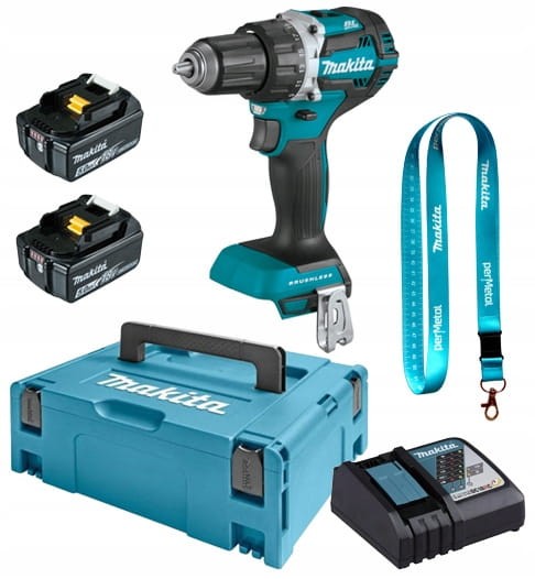 Makita Ddf484rtj Wiertarko-wkrętarka Bezszczotkowa 18v 2xaku 5ah