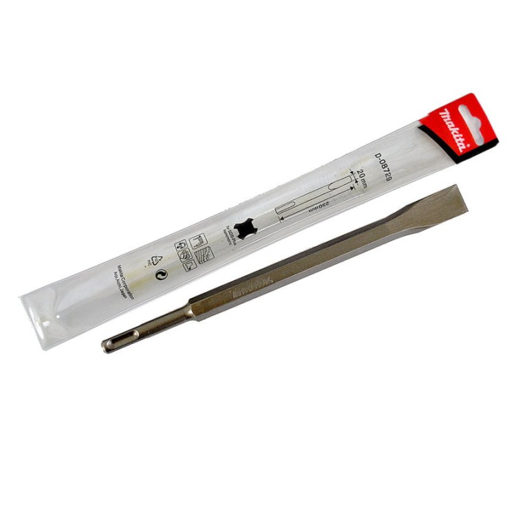 Makita D-08729 Dłuto Płaskie Przecinak Sds-plus 20x250mm Do Betonu