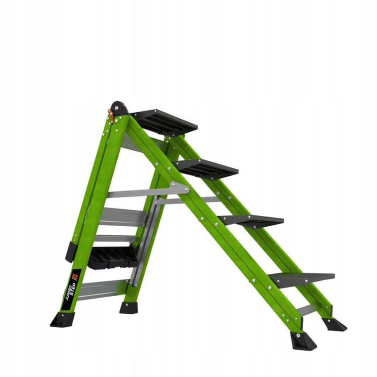 Little Giant Jumbo Step Pro Fiberglas Składany Podest Drabina 4 Stopnie