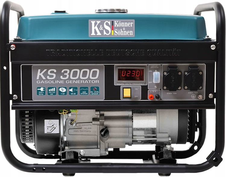Könner&amp;Söhnen K&amp;S Agregat Prądotwórczy Ks3000 Avr 3000w 230v + 12v Benzyna